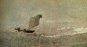 Winslow Homer Vessels away by strong wind oil painting artist
